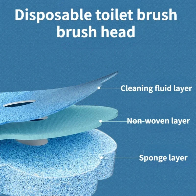 Escobilla WC Desechable — Baño más higiénico, sin tocar el cepillo sucio