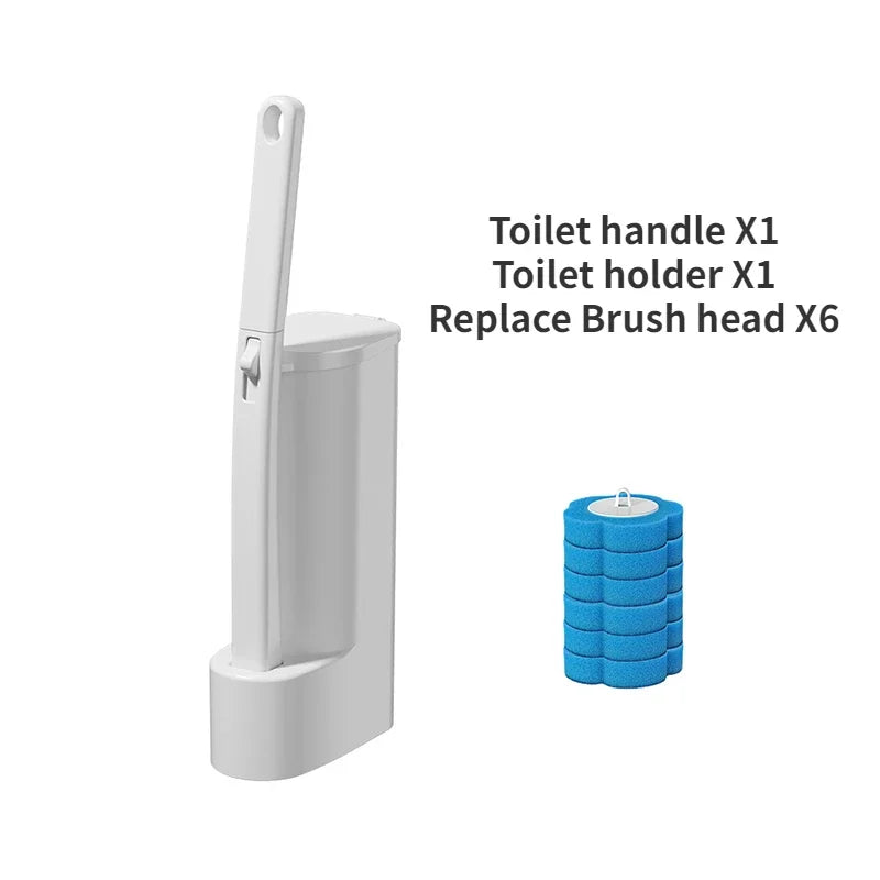 Escobilla WC Desechable — Baño más higiénico, sin tocar el cepillo sucio